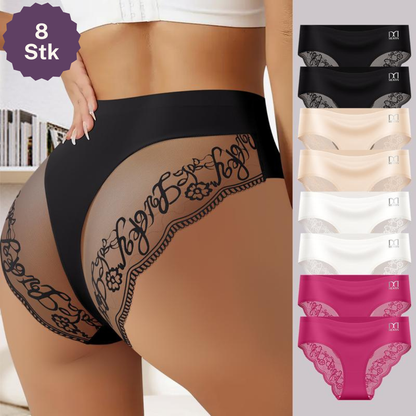 QUASTI Elegance – Spitzen-Slip 8er-Pack